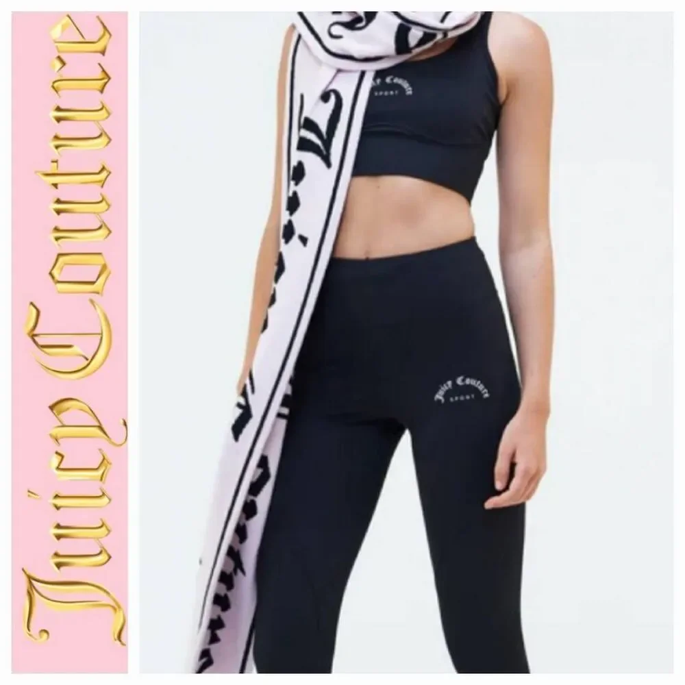 Juicy Couture Crown‎ Logo Oversized Large Knit Scarf/Wrap